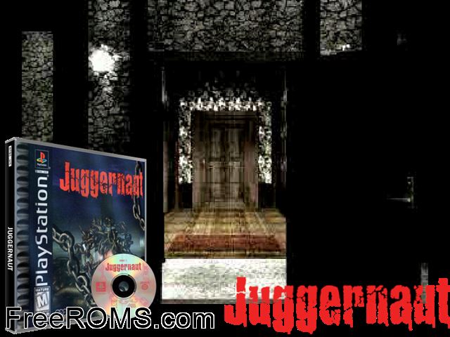 Juggernaut [Disc1of3] PSX game showing 3D box cover and gameplay screenshot